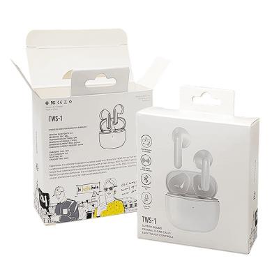 China Custom Logo Printing Paper Box Reverse Direct Tuck Design for Earphone Headset Earpiece for sale