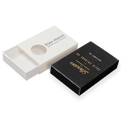 China Personalised Black White Paper Match Style Drawer Gift Box Packaging Custom Matches Box for sale