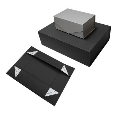 China Book Shape Rigid Collapsible Box Magnetic Lid Luxury Folded Paper Gift Box for sale