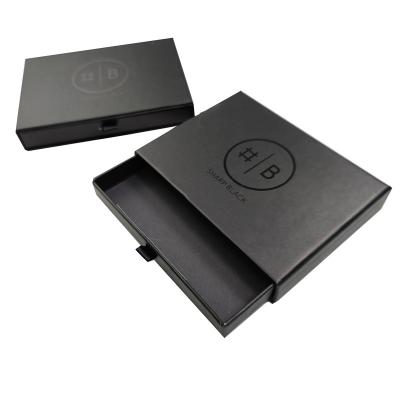 China Rigid Boxes Customized Luxury Folding Black Cardboard Magnetic Black Gift Box with Sponge Liner for sale