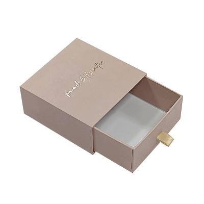 China Small Slide Drawer Box Packaging Sliding Drawer Paper Jewelry Gift Box for Packing Items for sale