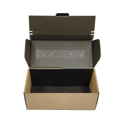 China Luxury electronic commerce Shipping Box Beverage Juice Packaging Corrugated Cardboard Box Brown Kraft Paper Zipper Mailing Box for sale