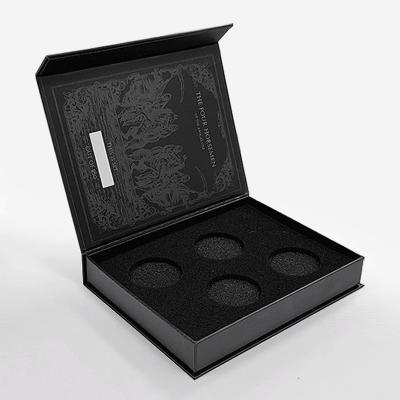 China Luxury Custom Logo Printing Packaging Magnetic Closure Gift Box Fake Book Shaped Packaging Ring Box for sale