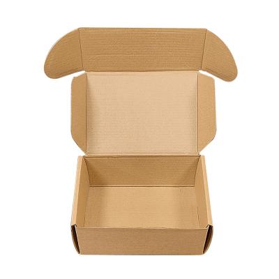 China Custom Logo Printed Eco Friendly Delivery Brown Kraft Paper Carton Mailer Shipping Mailing Box for sale