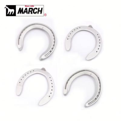 China Aluminum Alloy March Factory Price Horseshoe High Quality Iron Horseshoe for sale