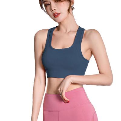 China Custom Free Logo Tank Top Sports Bra Women Yoga Running Set High Waist Breathable for sale