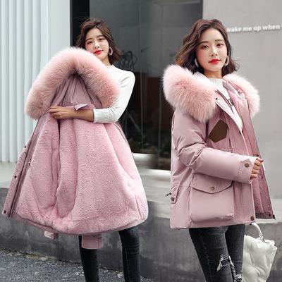 China New 2021 Winter Parkas Women QUICK DRY Hooded Thickness Padded Overcoat Snow Parkas Large Outwear for sale