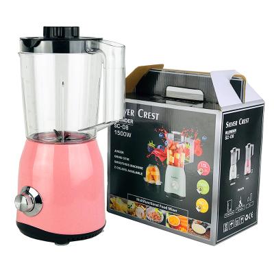 China Peak 1.5L Multifunctional Commercial High Speed ​​Silver Home Blender Plastic Food Processor Juicers and Blenders for sale