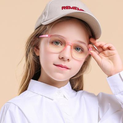 China 2021 blue light blocking glasses anti blue glasses kids shape blue light blocking glasses frame Eyewear TR90 for kids for sale