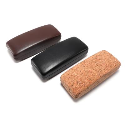 China Fashional Glasses Case Storage Logo Rectangle Sunglasses Eyeglasses Case Custom Made Good Quality Hard Leather for sale