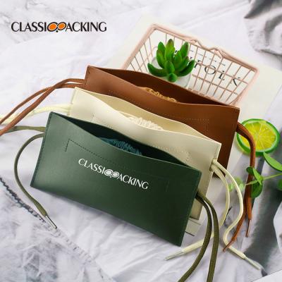 China Fashional Glasses Case Wholesale Fashion Multifunctional Soft Packing Portable Eyeglass PU Leather Storage Bag for sale