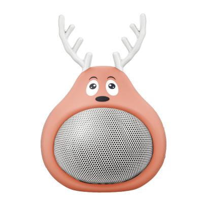 China Factory Mini Portable Speaker TWS Christmas Reindeer Gift Speaker Phone Function CE ROHS Certificated REACH for sale