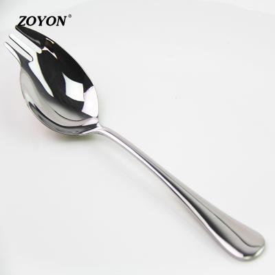 China 18/10 stainless steel disposable high quality noodle spoon wholesale spork for hotel and home for sale