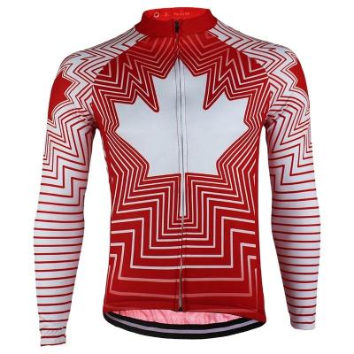 China HIRBGOD Breathable Mens Long Sleeve Bike Tank Top Canada Maple Leaf Comfy Cycling Wear Plus Size Cycling Tank Top for sale