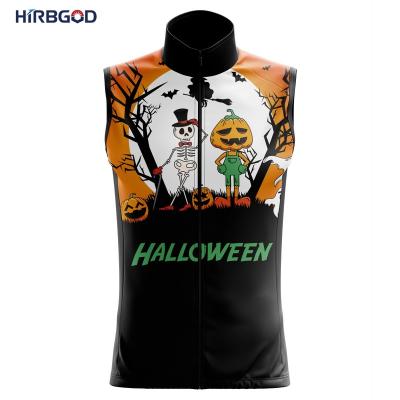 China HIRBGOD TYZ1253-25 Breathable Halloween Monster Rally Cycling Sleeveless Wholesales Team Festival Cycling Sleeveless Custom Made For Men for sale