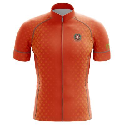 China HIRBGOD TYZ681-01 Italy Cycling Jersey Breathable Men Cycling Jersey Five-pointed Star Short Sleeve Cycling Jersey for sale