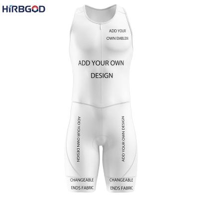 China HIRBGOD Breathable Men's Sleeveless Singlet ODM&OEM Service Triathlon Triathlon Custom Wholesale Riding Team Cycling Jersey for sale