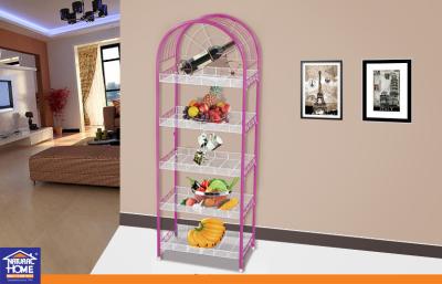 China Multi-function 5 Layer Home Storage Racks for Living Room / Bathroom Modern Furniture for sale