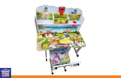 China Custom Snow White Kids' Study Table with Chair Home Study Furniture for Children for sale