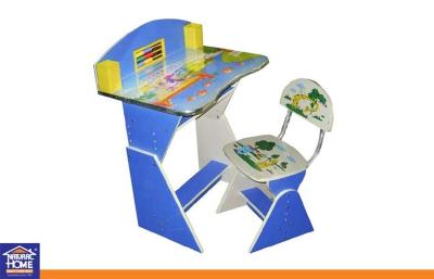 China Mini Blue Study Desk Furniture Study Table And Chair For Kids for sale