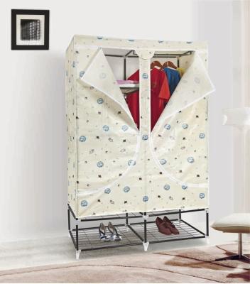 China Bedroom Furniture Non woven Fabric Wardrobe Shelves Portable Free Standing Closet for sale