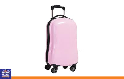 China 20 Inch Pink Travel Luggage Cases , Custom Trolley Hand Suit Case for Students for sale