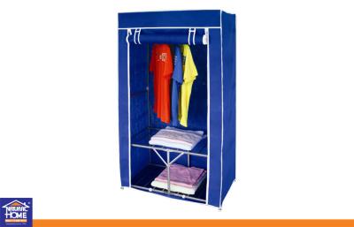 China Folding Fabirc Clothes Non Woven Wardrobe Cabinet , Household Garment Wardrobes for sale