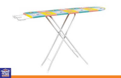 China MDF Board Household Folding Ironing Board with Wire Iron Holder TC Cover for sale