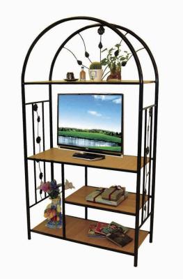 China Fashion MDF Board Home Living Room Furniture Antique TV Stand with Storage Rack for sale