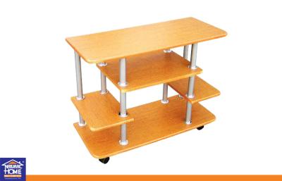 China MDF PVC Board Trolley Mobile Living Room TV Stand / DVD Stand Holder Custom Color for sale