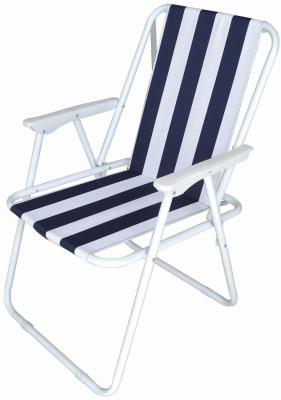 China Oxford Fabirc Foldable Beach Chairs with Arm Rest Lightweight Camping Folding Chairs for sale