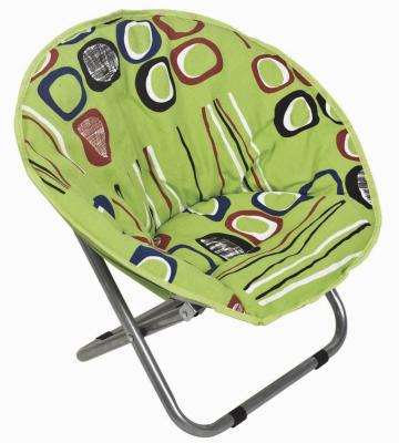 China Kids Folding Moon Chair Modern Furniture Chairs Children Lounge Chair with Cotton Faric Cover for sale