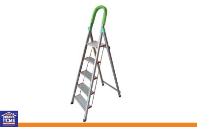 China Aluminium 5 Step Home Ladders , Safety Folding Step Ladders Multi-purpose for sale