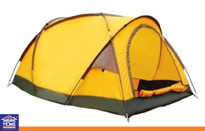 China Yellow Double / Single Laye Custom Tents Heavy Duty Camping Tents for Family for sale