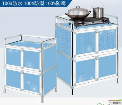 China Light Blue Stick Aluminum Storage Cabinets 8 Colors Brown Box Packing for sale