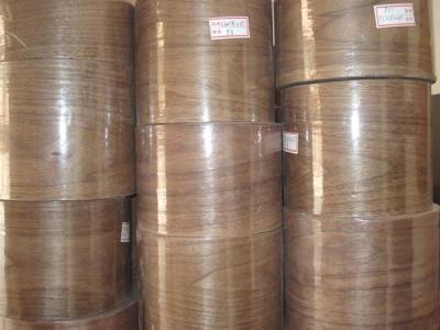 China 0.5mm Walnut Veneer roll with paper backed for furniture Usage for sale