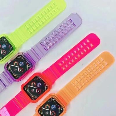 China Luxury Colorful Luminous Watch Band Accessories For Apple Watch Strap With Fast Shipping ELGZ Accessories for sale