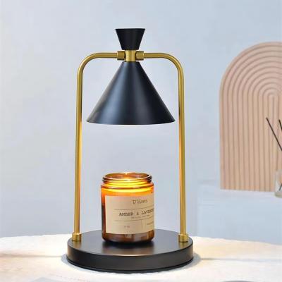 China Metal Aroma Touch Lamps Wax Melt Burners Electric Candle Warmer Lamp Candle Wax Melt Light with Timer and Dimmable for sale