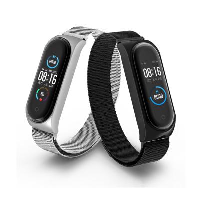 China 5 Strap Metal Replacement MI Band 3 4 For MI Band Wristband Screwless Bracelet Correa Xiomi MiBand 3 Wrist Band for sale