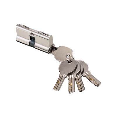 China Cheap Wooden Door Open Lock Cylinder 70mm Double Door Lock Cylinder With Key for sale