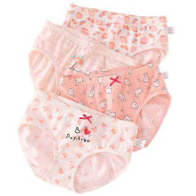 China China Logo Oem Wholesale Fashion Soft Low Price Custom Kid Girls Briefs Underwear Panties for sale