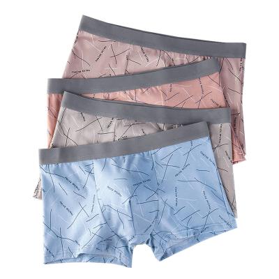 China High Quality Soft / Stretch Cotton Fashion Mens Underwear Printed Boxers for sale