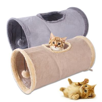 China Stocked Supplies Cat Toy Collapsible Pet Tunnel From Amazon for sale