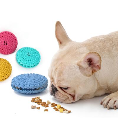 China Factory Wholesale Pet Ball Toy Elastic Soft Rubber Dog Stored Leaky Molar Teeth Cleaning Leaky Feeder Chewing Toy for sale