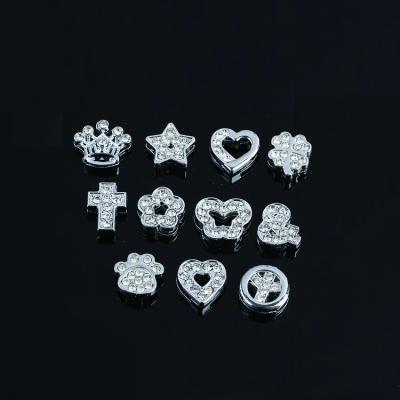 China 8 mm silver stocked charms for sale