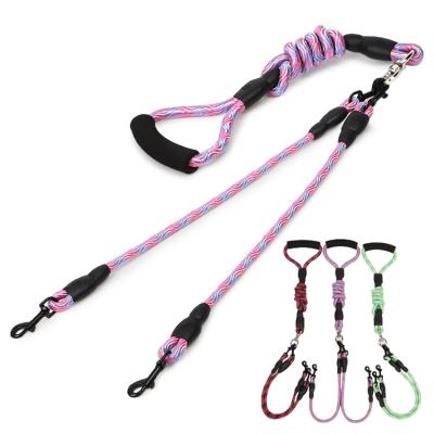 China Reflective High Quality Double Dog Leash for sale