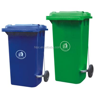 China Sustainable 120L Dustbin Eco - Friendly Dustbin Trash Can With Side Foot Pedal for sale