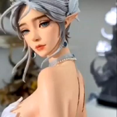 China Resin High Precision 3D Printing Service Rapid Prototyping Sexy Anime Girl Figure Custom for sale