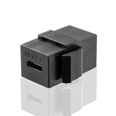 China QC4.0 Hot Selling Usb 3.1 Female Type C To Female Keystone Charging And Data Jack Connector for sale