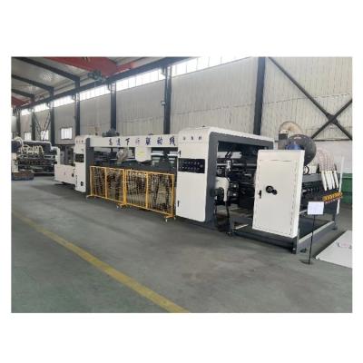 China 4 Color automático corrugado cartón Flexo máquina de impresión de carpeta de pegamento para la fabricación de cajas en venta